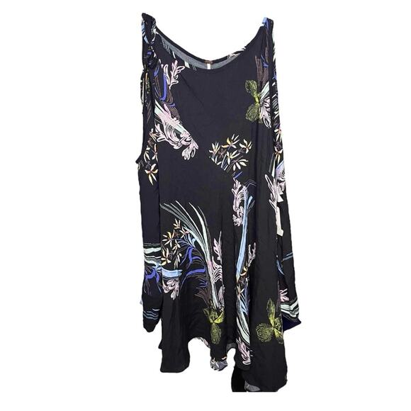 Free People Dresses & Skirts - Free People Clear Skies Printed Tunic Dress Black Size Small